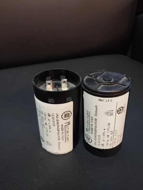 خازن استارت کولری ۴۸ میکرو فاراد خازن استارت کولری ۴۸ میکرو فاراد - تصویر 1