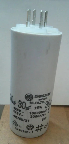 خازن روغنی ۳۰ میکروفاراد فیشی خازن روغنی ۳۰ میکروفاراد فیشی - تصویر 1