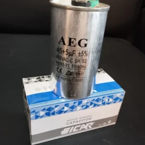خازن کولری دو ظرفیتی ۵+۴۵ AEG