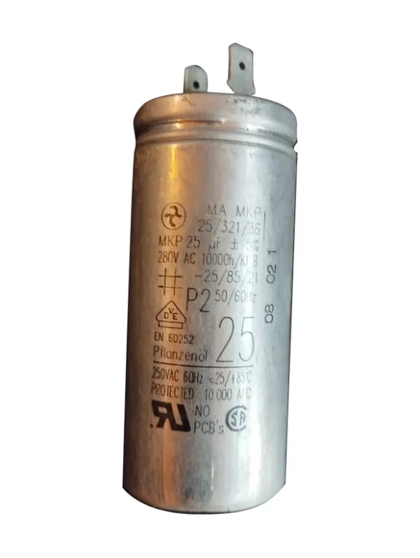 خازن ۲۵ میکرو فاراد روغنی AEG خازن ۲۵ میکرو فاراد روغنی AEG - تصویر 1