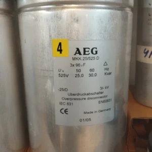 خازن ۲۵ کیلووار ۵۲۵ ولت AEG اوریجینال